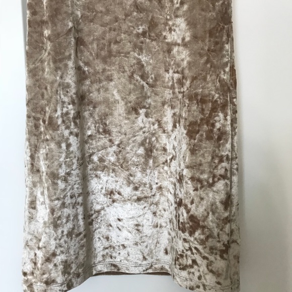 Gold Velvet Mini Dress! - Picture 3 of 5